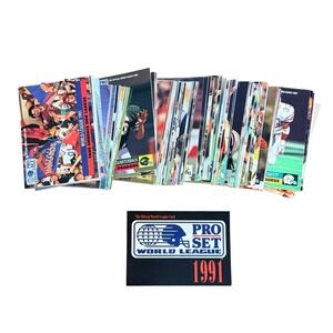 Pro Set 1991 World League Trading Cards Complete Set 1-150 Vintage Football 1991
